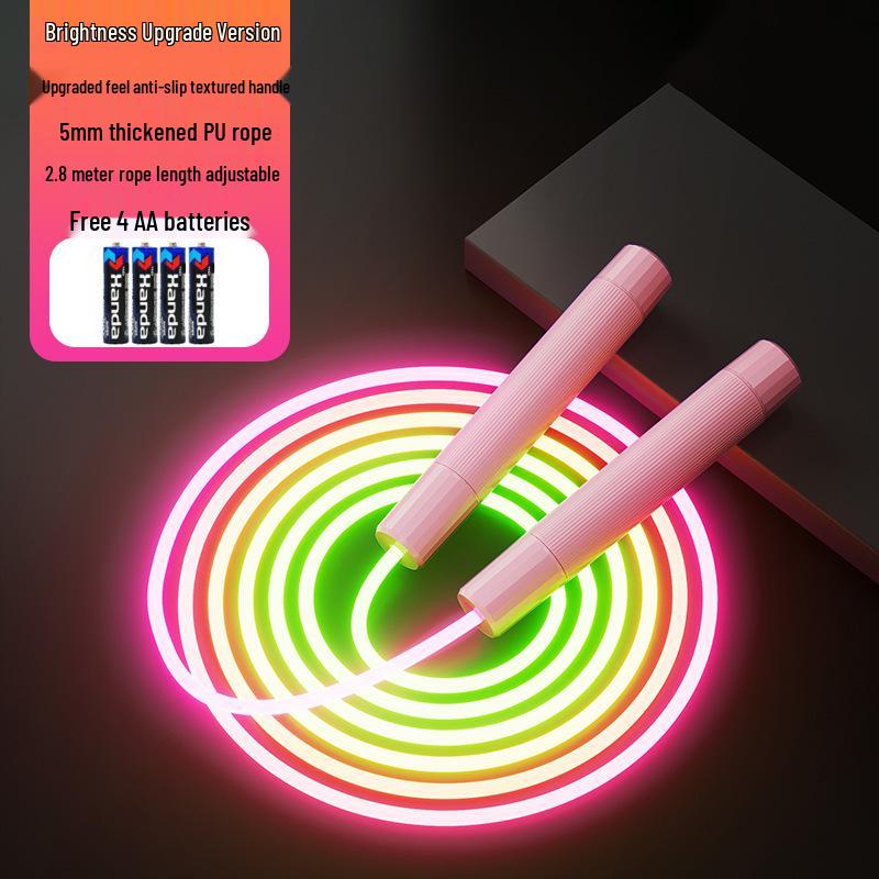 Fluoreszierendes Glow-in-the-Dark Springseil für Kinder und Anfänger
