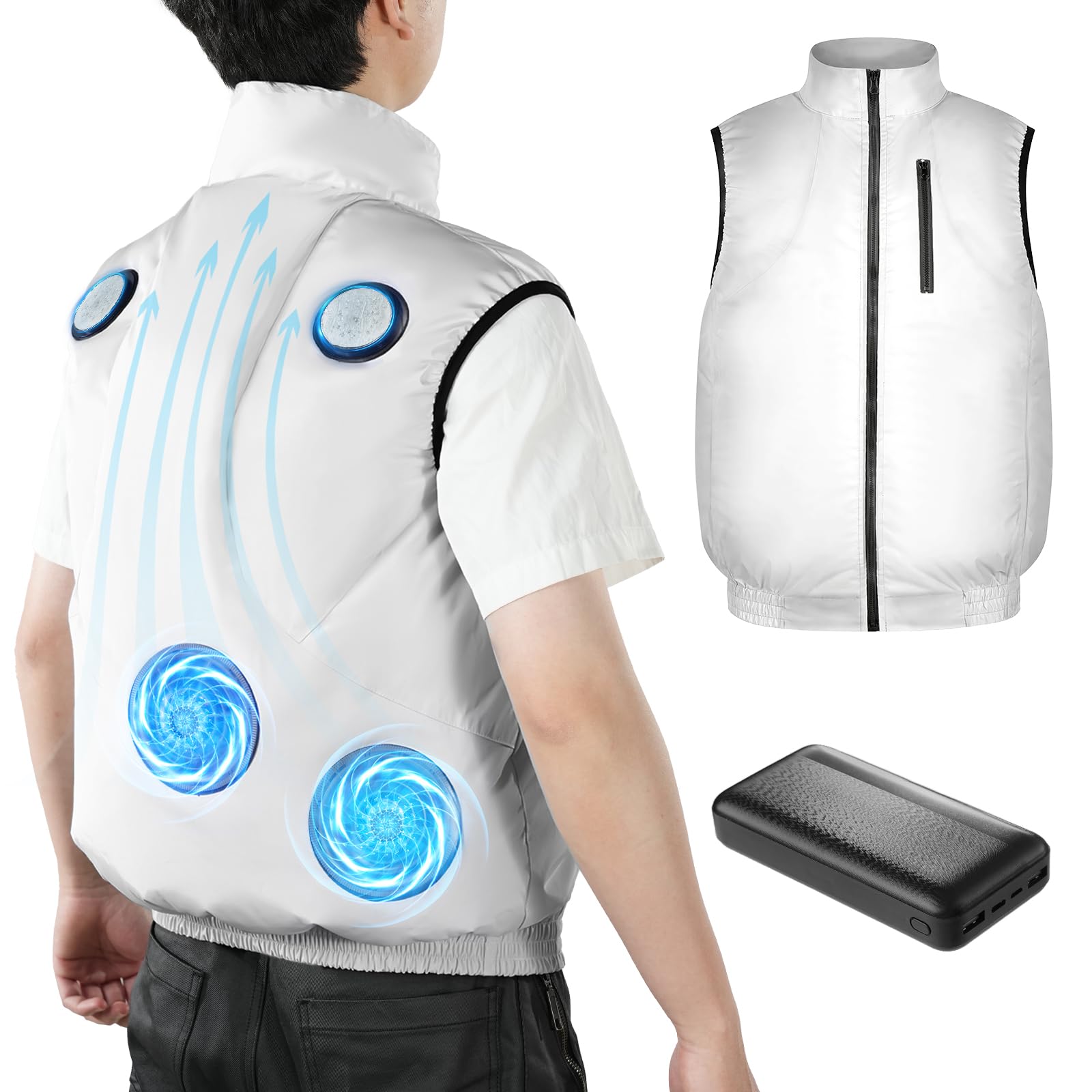 

Рабочая одежда Udoric с охлаждающей пластиной Мгновенное охлаждение До большого размера 3D 5x5 Настройки воздушного потока Температура до 27 часов УФ PSE Тепловой удар Тепловой удар для