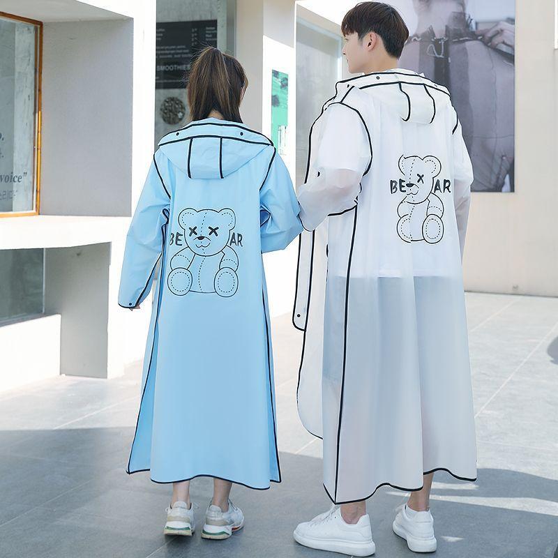 Raincoat Women's Summer Long Full Body Single Adult Riding Rainstorm-proof One-piece Electric Vehicle Suit Poncho Men