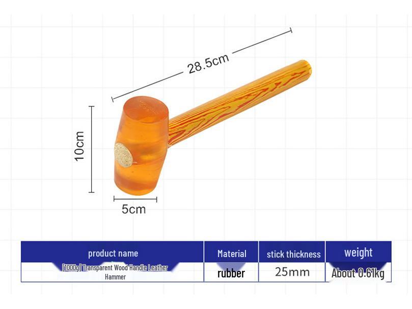 Multifunctional Soft Rubber Mallet for Tiling and Decoration