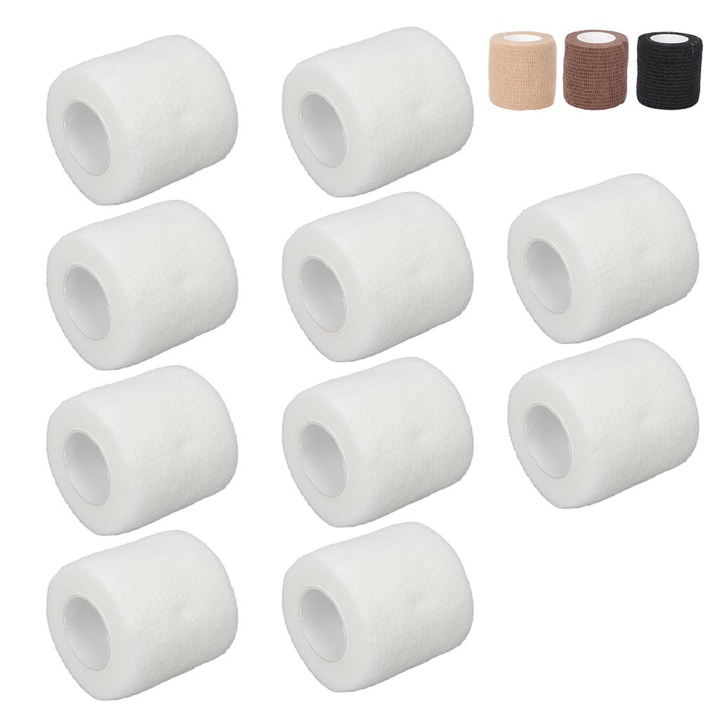 10Pcs Self Adhesive Bandage Wrap Multifunction Disposable Shockproof Anti Slip Tattoo Handle Strap