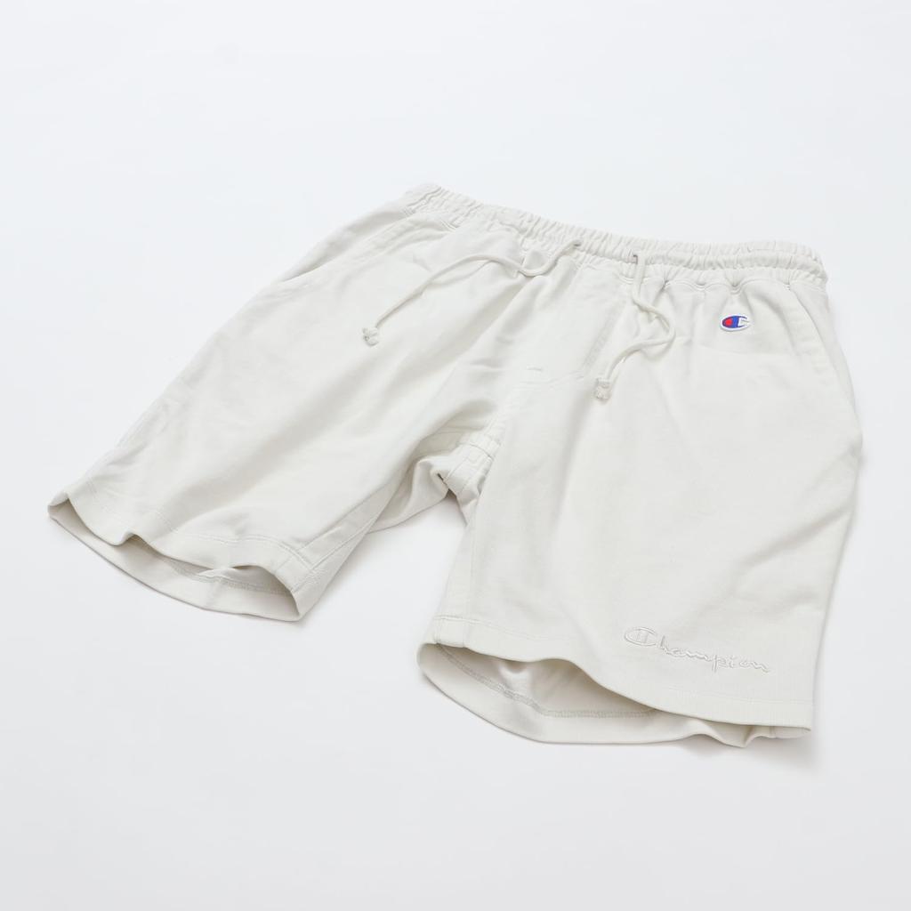 Champion Casual Cotton with Embroidered Script Pale Men's Shorts, 100% Logo, Gray, C3-B510