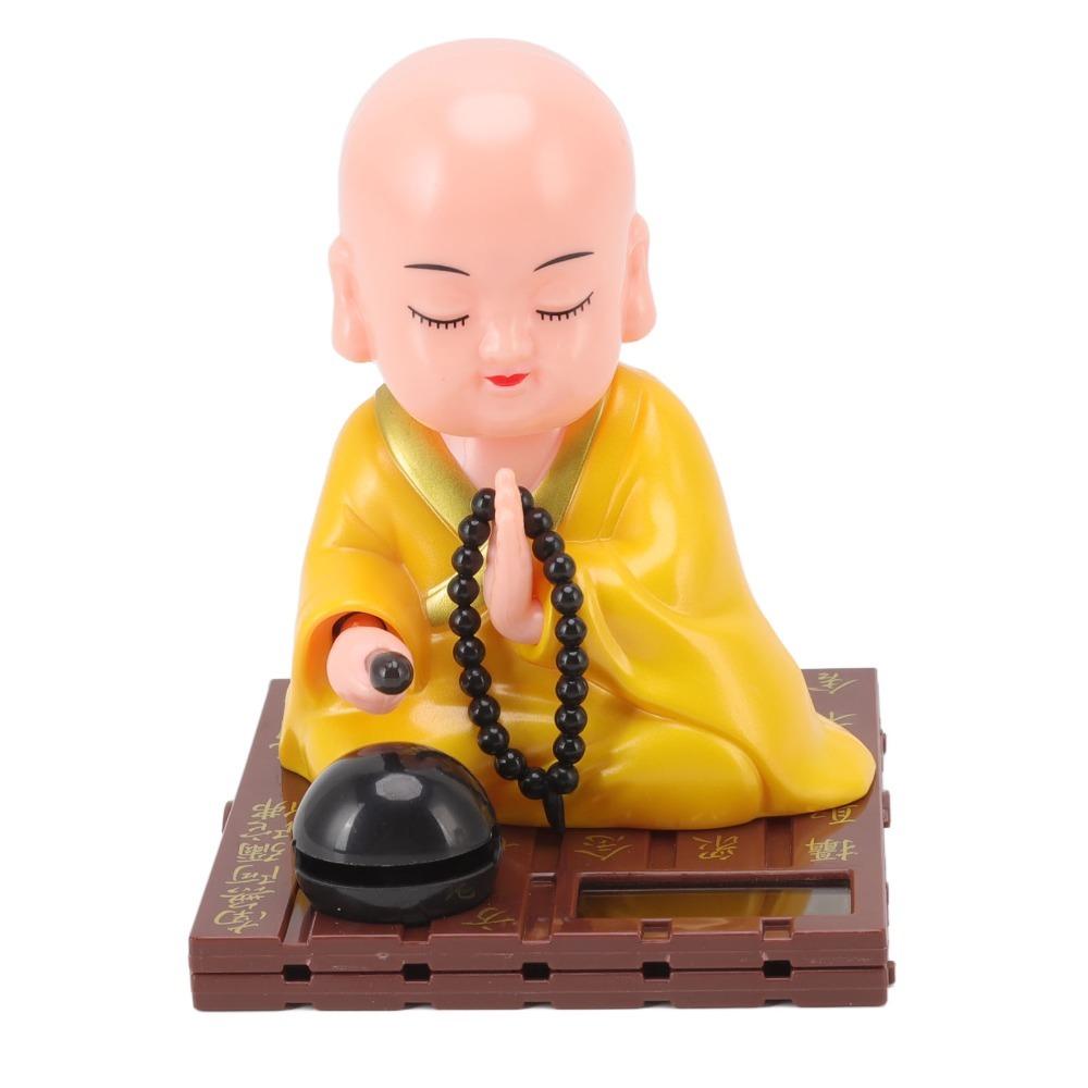 Plastic Light Swinging Monk Ornament Auspicious Desktop Monk Decor Office Desktop Ornament