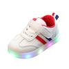 High-quality Luminous Sneakers For Kids With Striped Pattern And Eye-catching Led Features