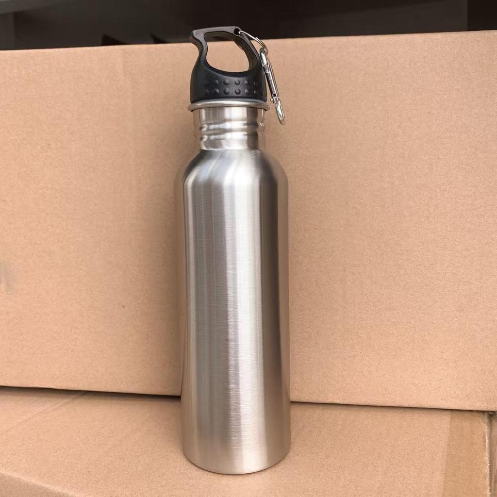 304 Stainless Steel Wide Mouth Sports Water Bottle - Portable, Single Layer & Large Capacity for Outdoor Use