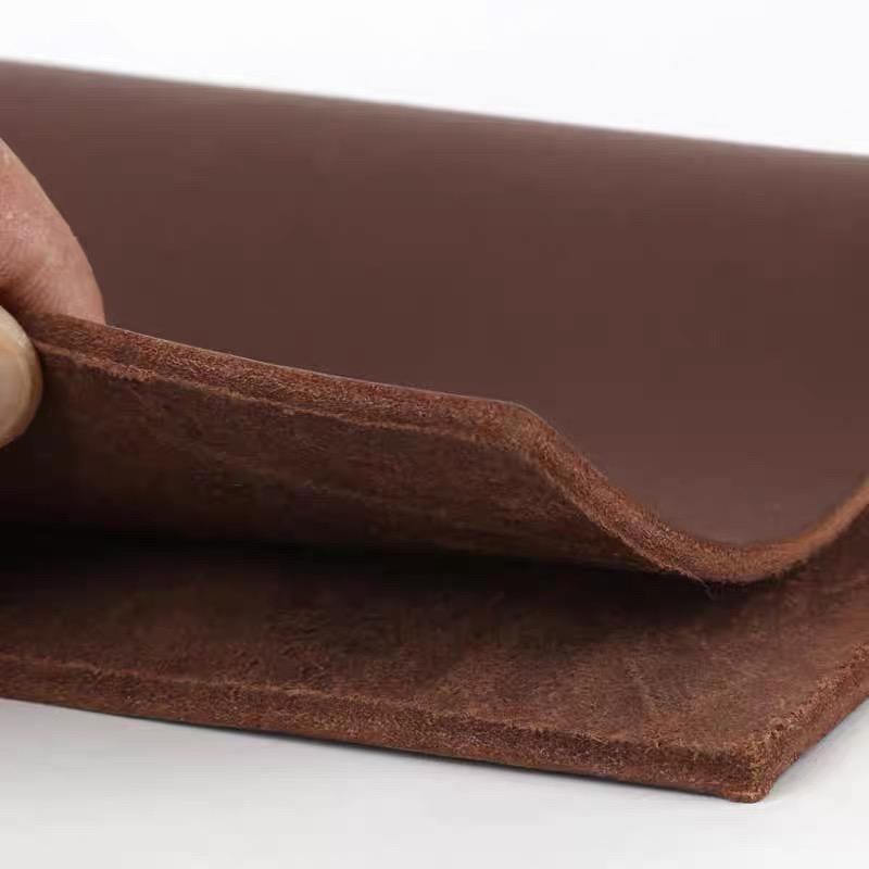

3mm deep brown head layer yellow cattle vegetable tanned leather, genuine leather, stiff scabbard, table cushion, chair cushion, 10x10cm коричневый
