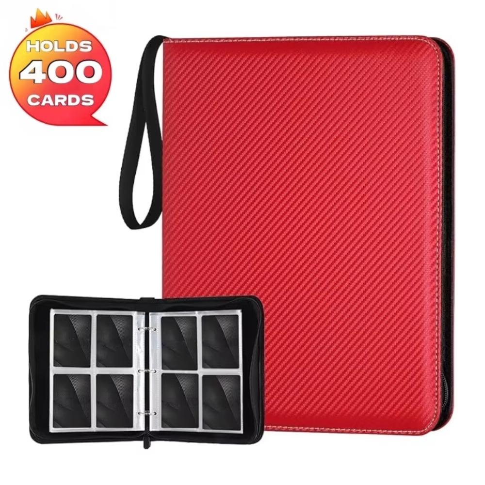 With 50 Sheets Card Binder Holder PU Leather Mini Card Binder Photocard Holder Card Collection