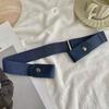 New adjustable elastic belt—an invisible, buckle-free belt for women and men; easy to wear with jeans, trousers, or dresses.