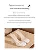 Square Toe High Heel Sandals with Single Strap, 2026 Model - Transparent Crystal Stiletto with Waterproof Platform and Thick Sole.