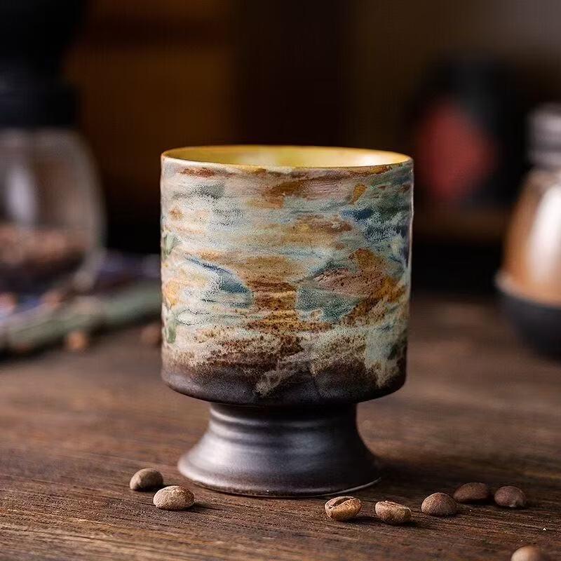 OLOEY handbemalte Keramik-Kaffeetasse