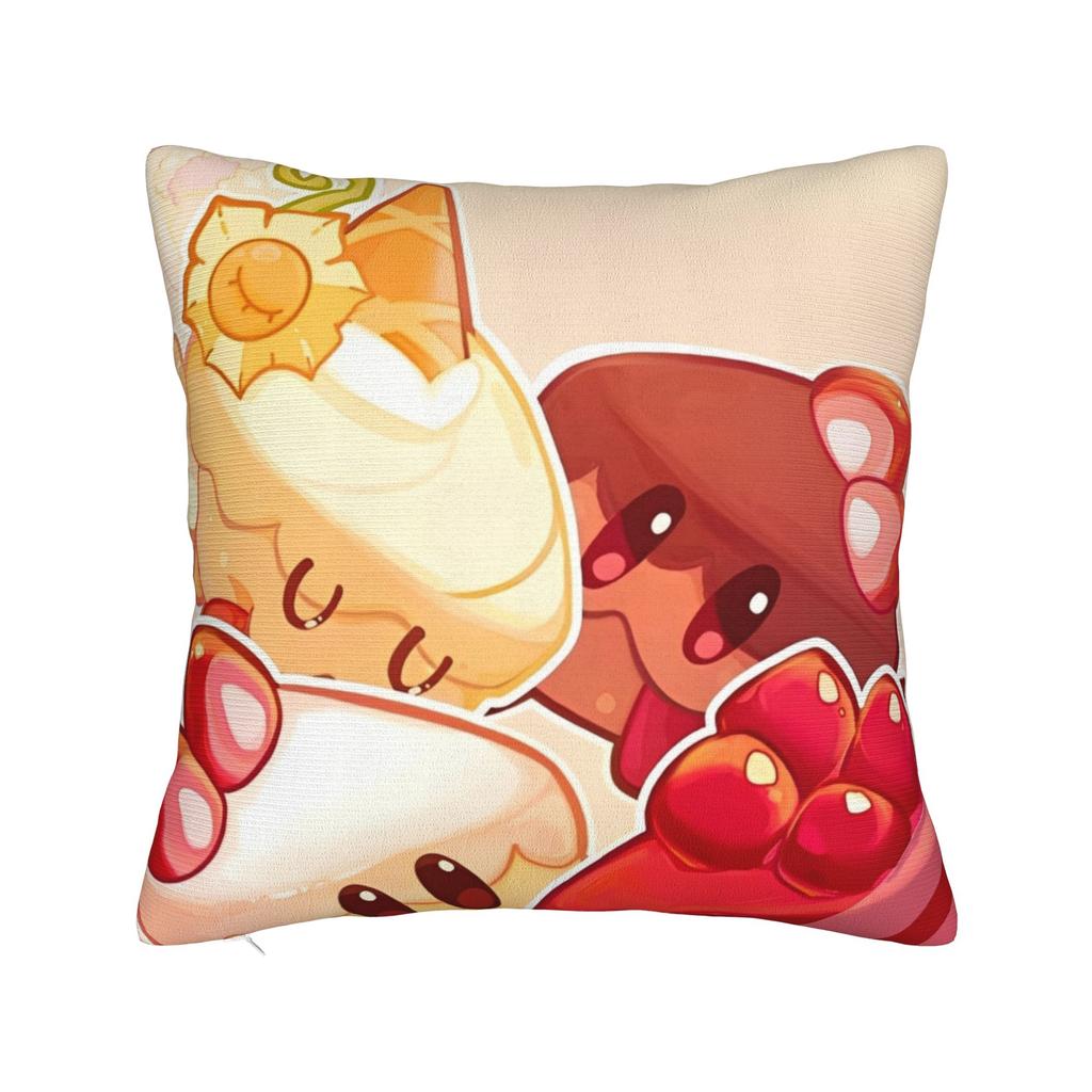 Decorative Pillowcase Cookie Run Kingdom Accessories Home  Throw Pillow Case Cover Square Multi-Size