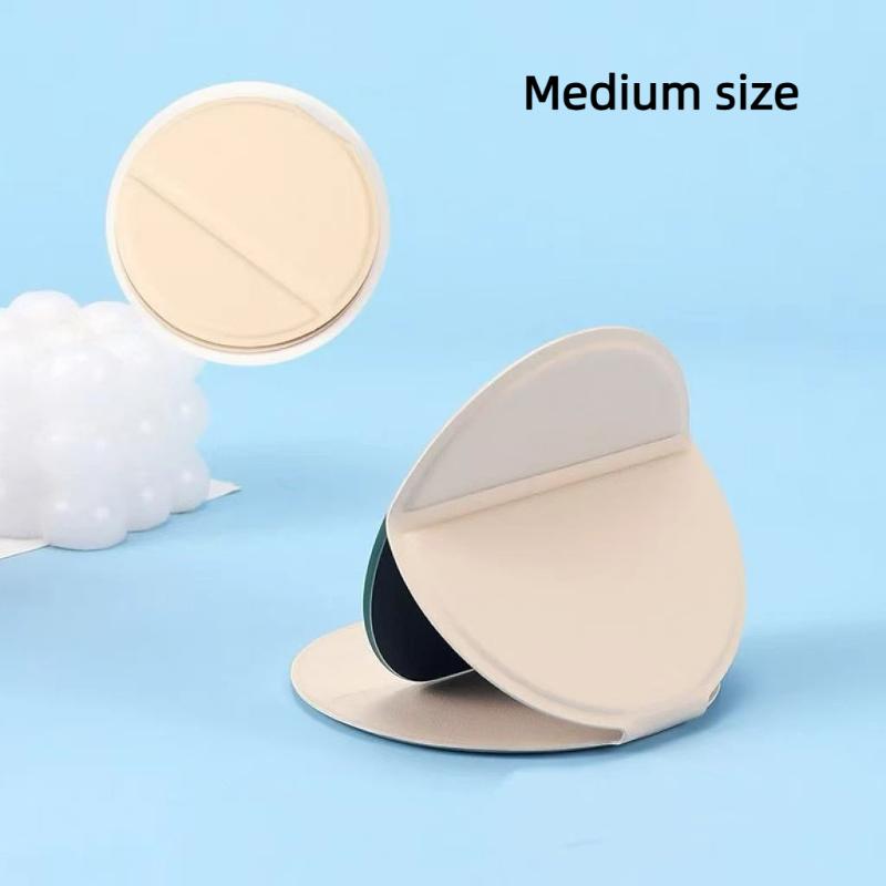 Travel Essentials Makeup Mirror Ultra-Thin 0.7Cm Folding Cosmetic Mirror Pu Leather Cover Portable Pocket Mirror For Handbag