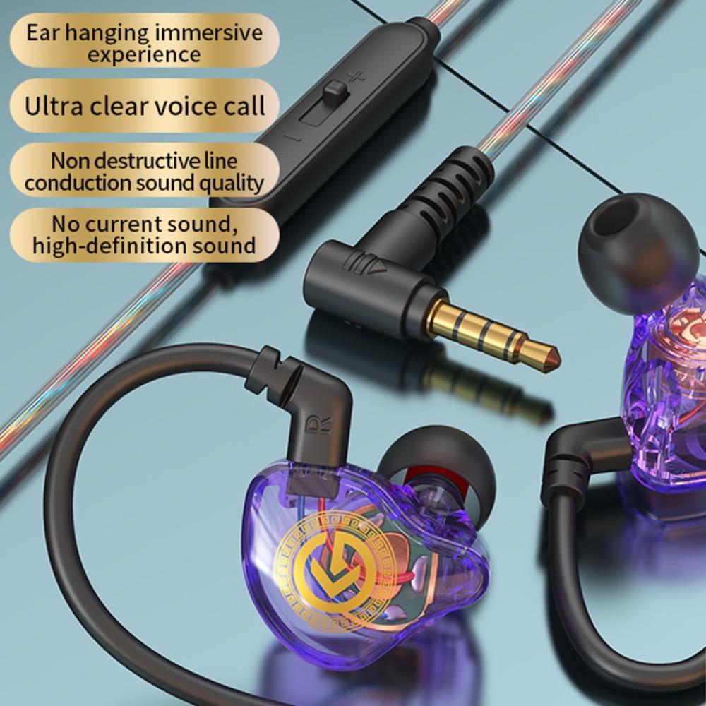 in-Ear Wired Earphone 3.5mm Earpiece Headset Stereo Wired Earbuds Wired Headset  Listen To Music