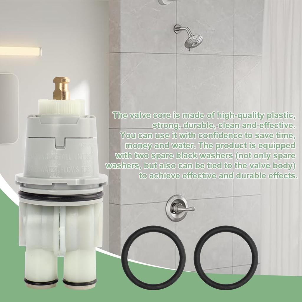 RP46074 Shower Valve Cartridge for Delta Single Handle Shower and Tub 13/14 Series Faucets, Universal Valve Cartridge Assembly, White-1PCS (RP46074)
