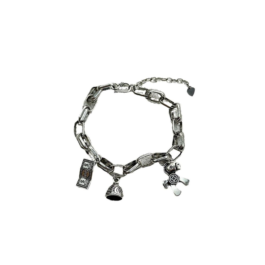 Retro versatile immediately rich bracelet old high-end niche design pony unisex light luxury bracelet jewelry