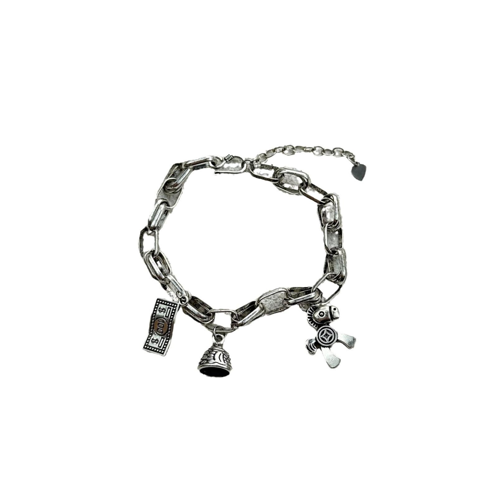 

Retro versatile immediately rich bracelet old high-end niche design pony unisex light luxury bracelet jewelry