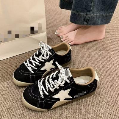 Retro kleine weiße Schuhe Damen Herbst neu flachboden vielseitig lässig Nische Sport Star Board Schuhe