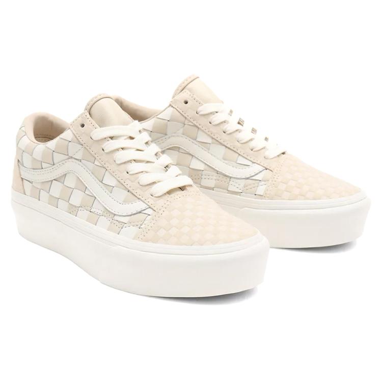 Old Skool Vans Platform 'Woven - Blanc De Blanc' VN0A5KX99GY
