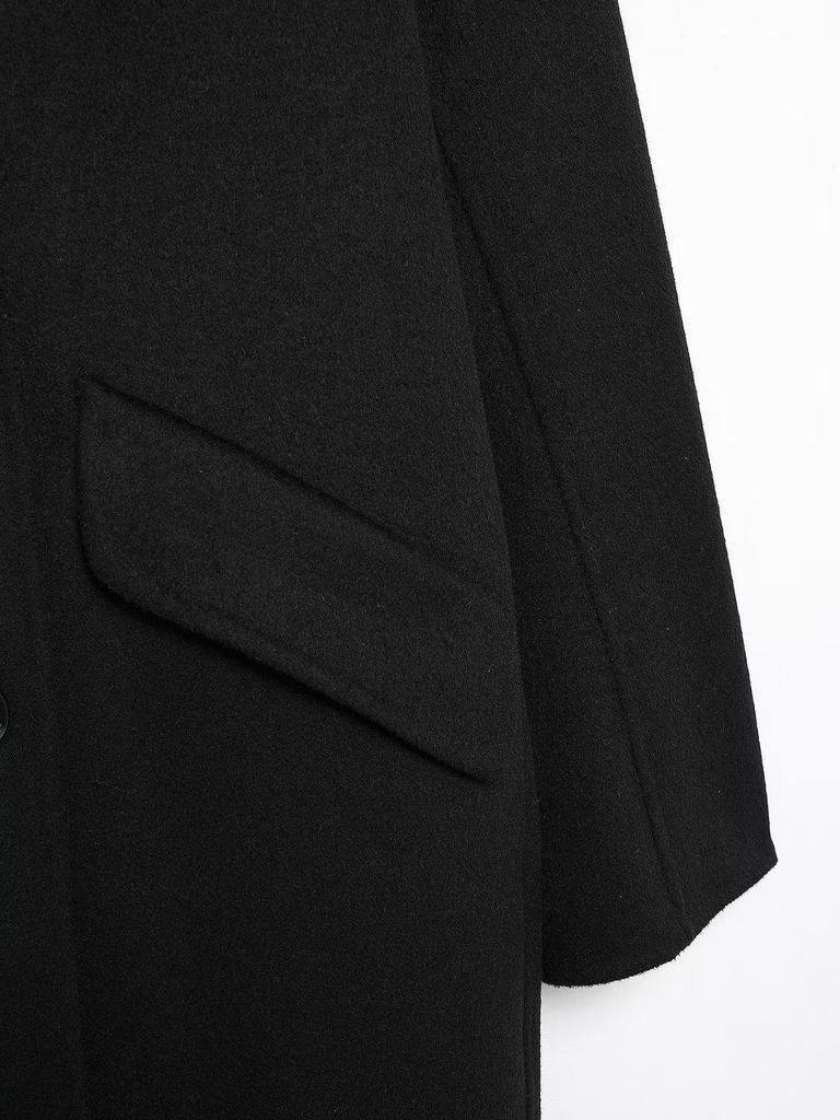 2024 Winter Women's European & American Double-Breasted Loose Fashion Overcoat