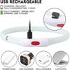 Led Dog Collar , Rechargeable Rainbow Color Changing Light Up Dog Collars, Waterproof Dog Lights Make Pet Visible And Safety For Night Walkingrainbow