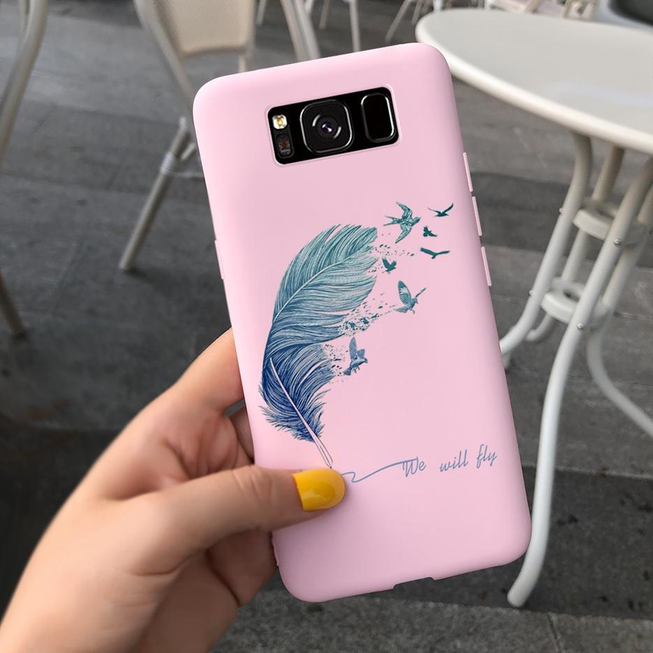For Samsung Galaxy S8 Case Galaxy S8+ Cover Stylish Sunflower Pretty Girls Cover For Samsung S8 Plus GalaxyS8 S8+ Soft Bags Case