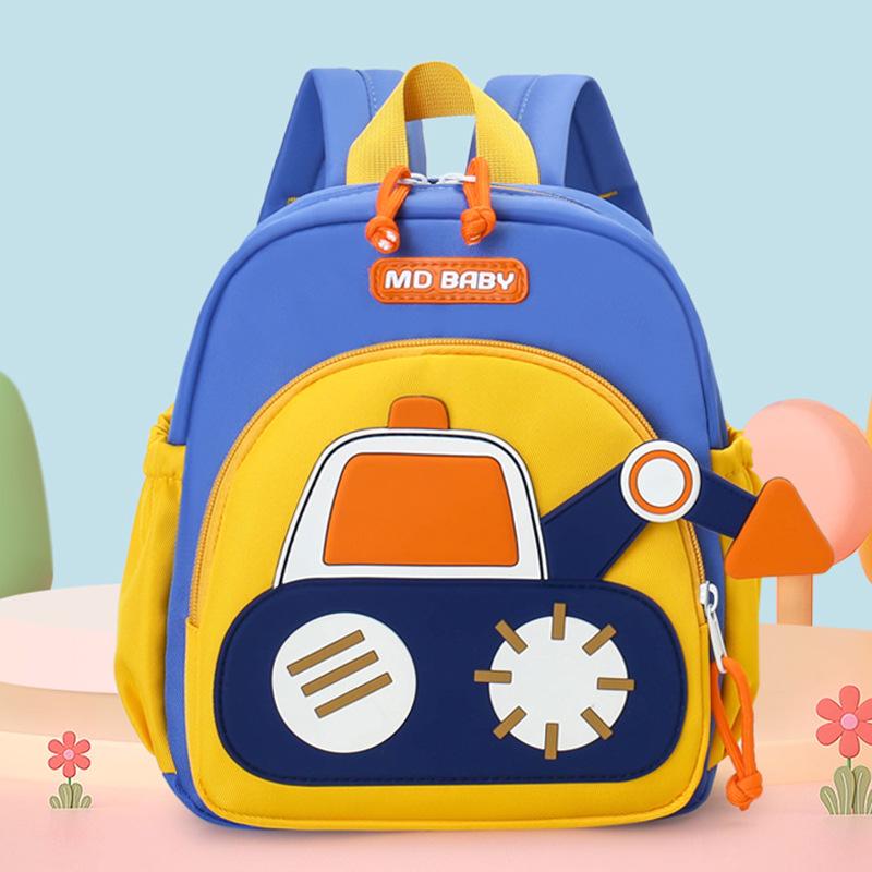 New Kids' Cartoon Car Backpack: Lightweight, Outdoor School Bag for Boys & Girls
