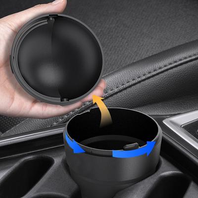 Universal Car Trash Can Auto Organizer Storage Box With Swing Lid Cute Mini Automotive Leakproof Vehicle Trash Bin For Car