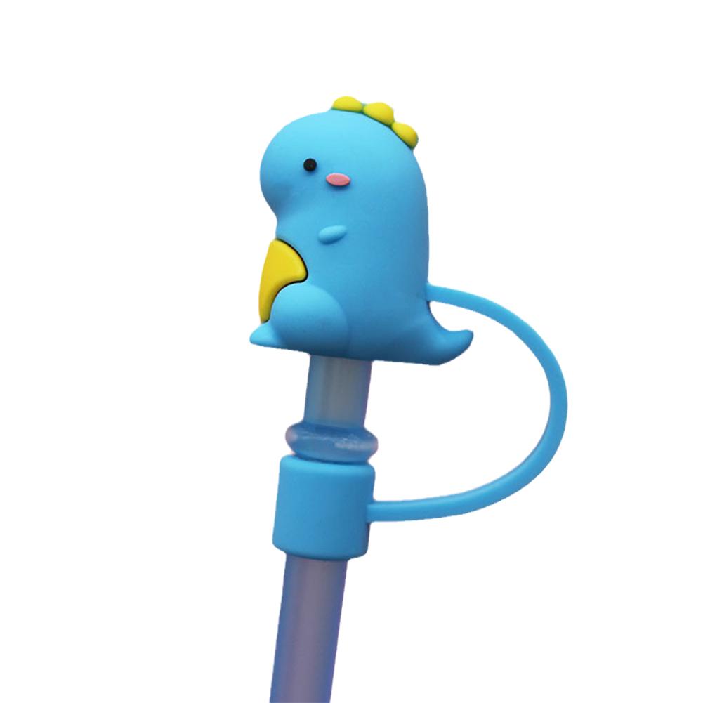 New Cartoon Silicone Straw Plug Reusable Straws Cover Proof Drinking Dust Dust-proof Toppers Un E2Q3