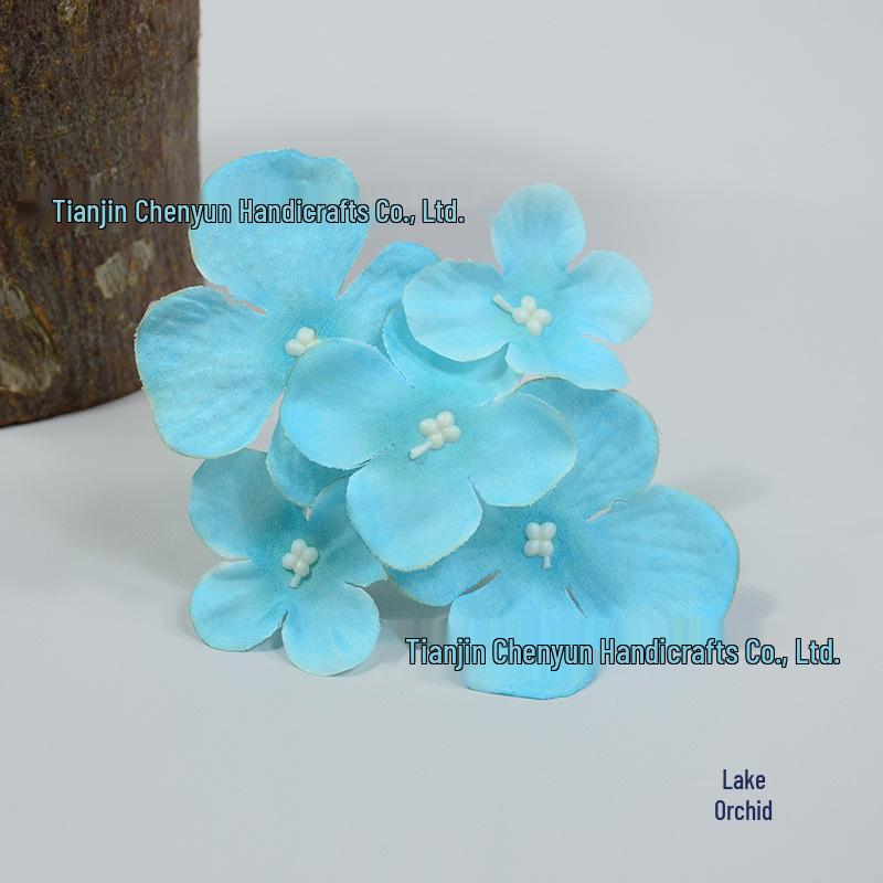 5-Prong Hydrangea Simulation Hairpin & Brooch Set for DIY Floral Arrangements