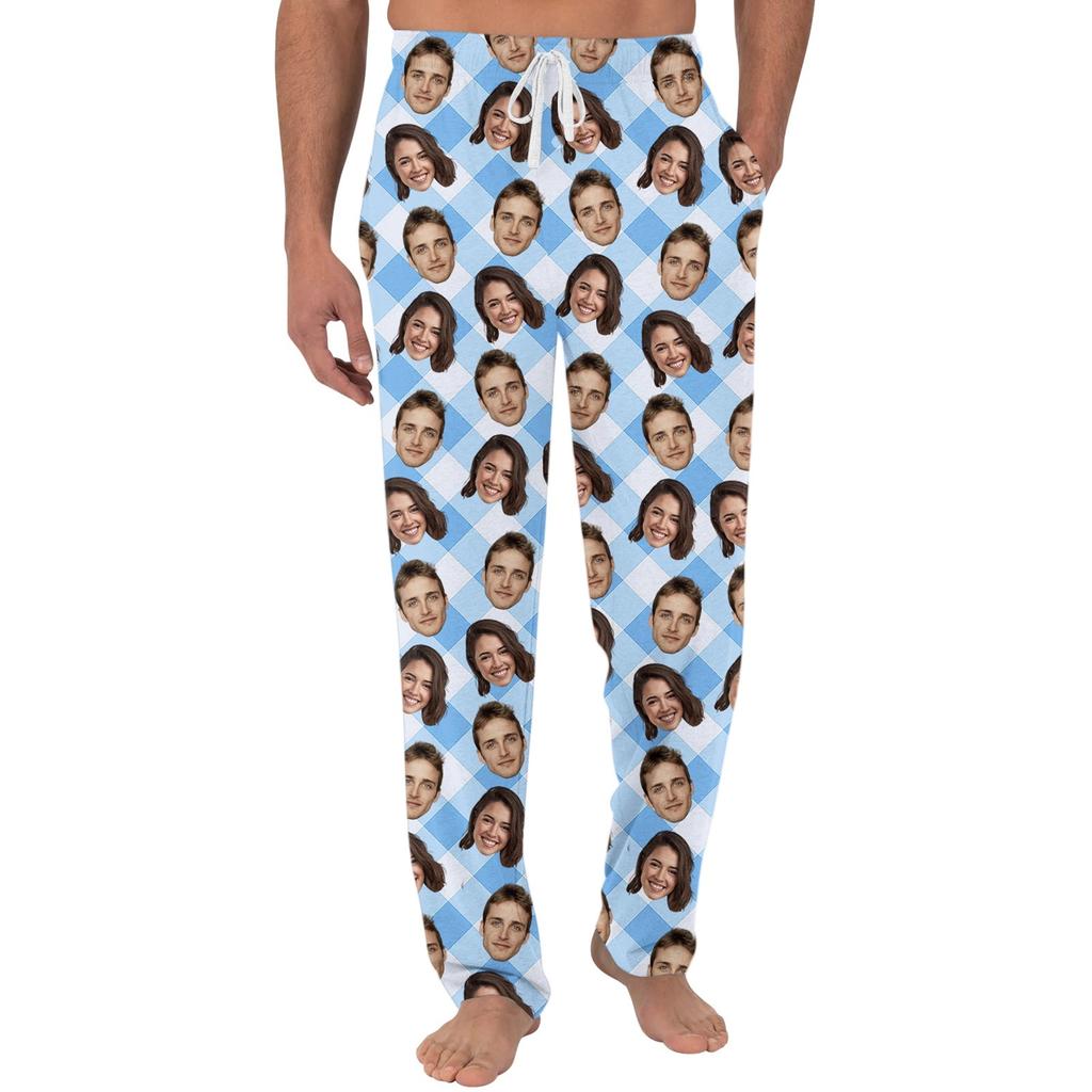 Men's Casual Pants with Pockets for Home Sleeping and Lounging