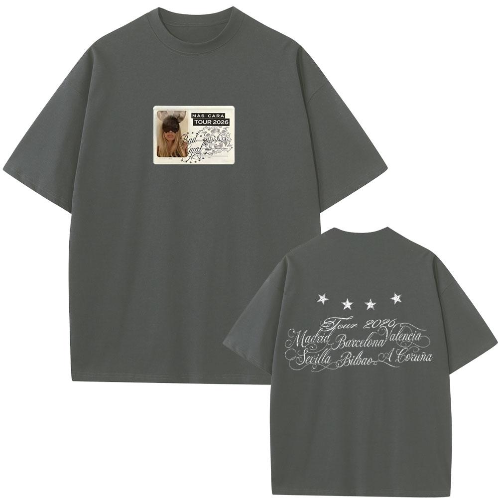 Singer Bad Gyal Tour 2026 Tshirt Unisex Women Fashion Pop Music T Shirts Unisex Casual Oversized Short Sleeve 100 Cotton Tshirts