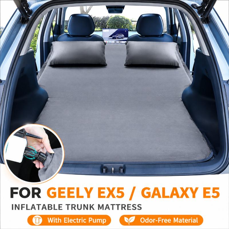 Für Geely EX5 E5 Starray EMi Auto Aufblasbare Kofferraummatratze Camping Schlafbett Luftmatratze mit Elektrischer Pumpe Zubehör