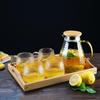 Lux Home Glass Tea Cup: Hammered Texture, Heat-Resistant, Large Capacity