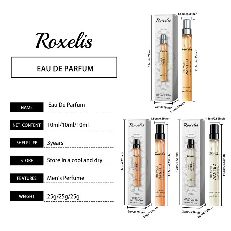 Eau De Toilette Spray Men'S Perfume Cologne Citrus Perfume Fresh And Charming Portable Fragrance Spray