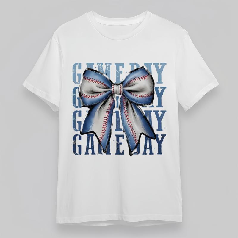 

Women s Plus Size Comfortable Soft Classic T-Shirt Retro Bow Sport Graphic Tee L