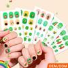 User Friendly Waterproof Nail Stickers For Kids Cartoon Four Leaf Simple Apply Multiple Designs Fun Nail Decals