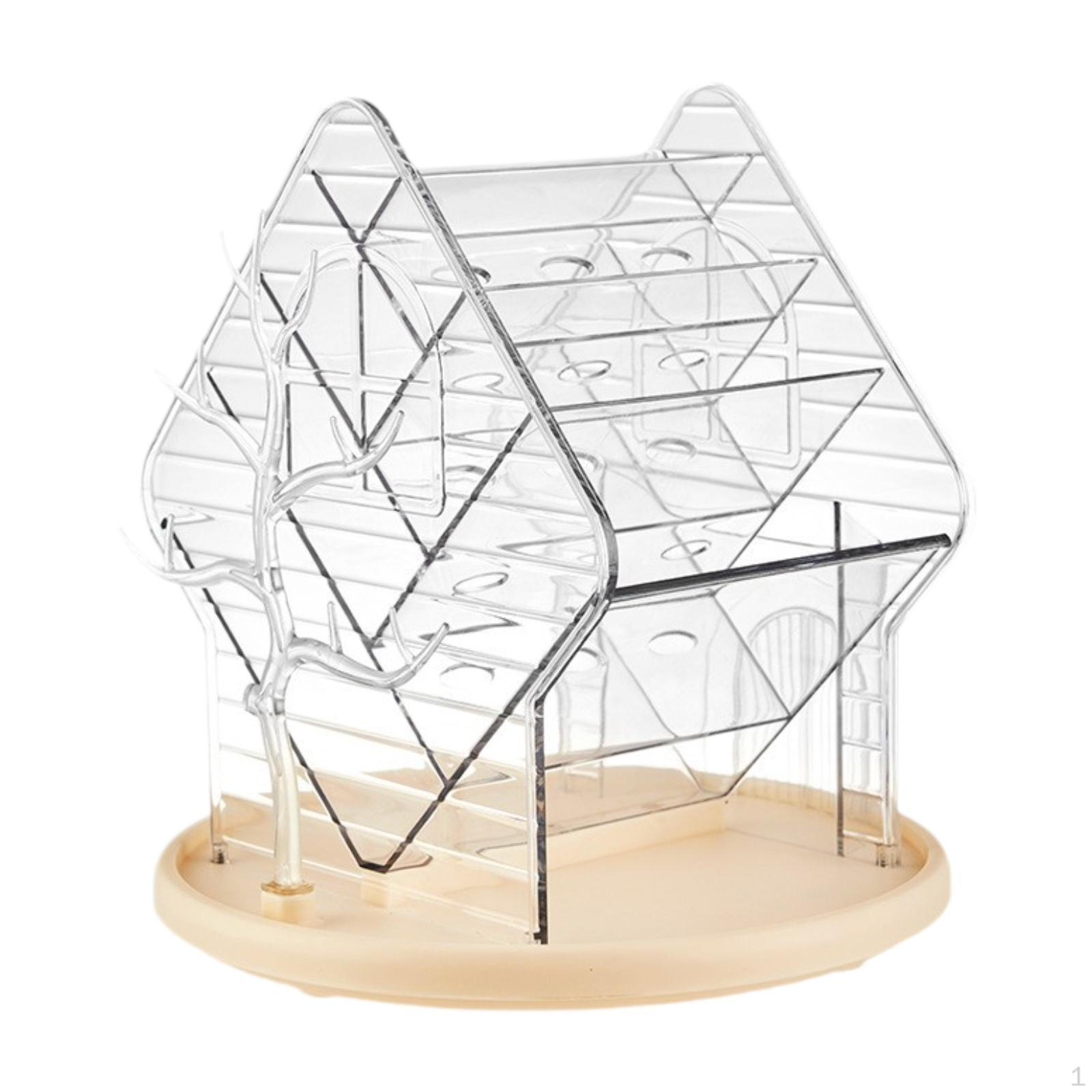 

Cosmetic Display Case Makeup Brush Lip Gloss Organizer Elegant Perfume for Clear