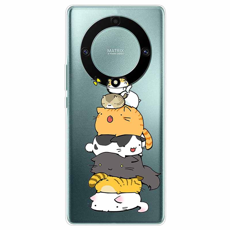 Custodia per Honor Magic6 Lite 5G Trasparente TPU Silicone Funda Capa per Honor Magic 6 Lite Coperture Morbide Magic6Lite Trasparenti Coques borsa