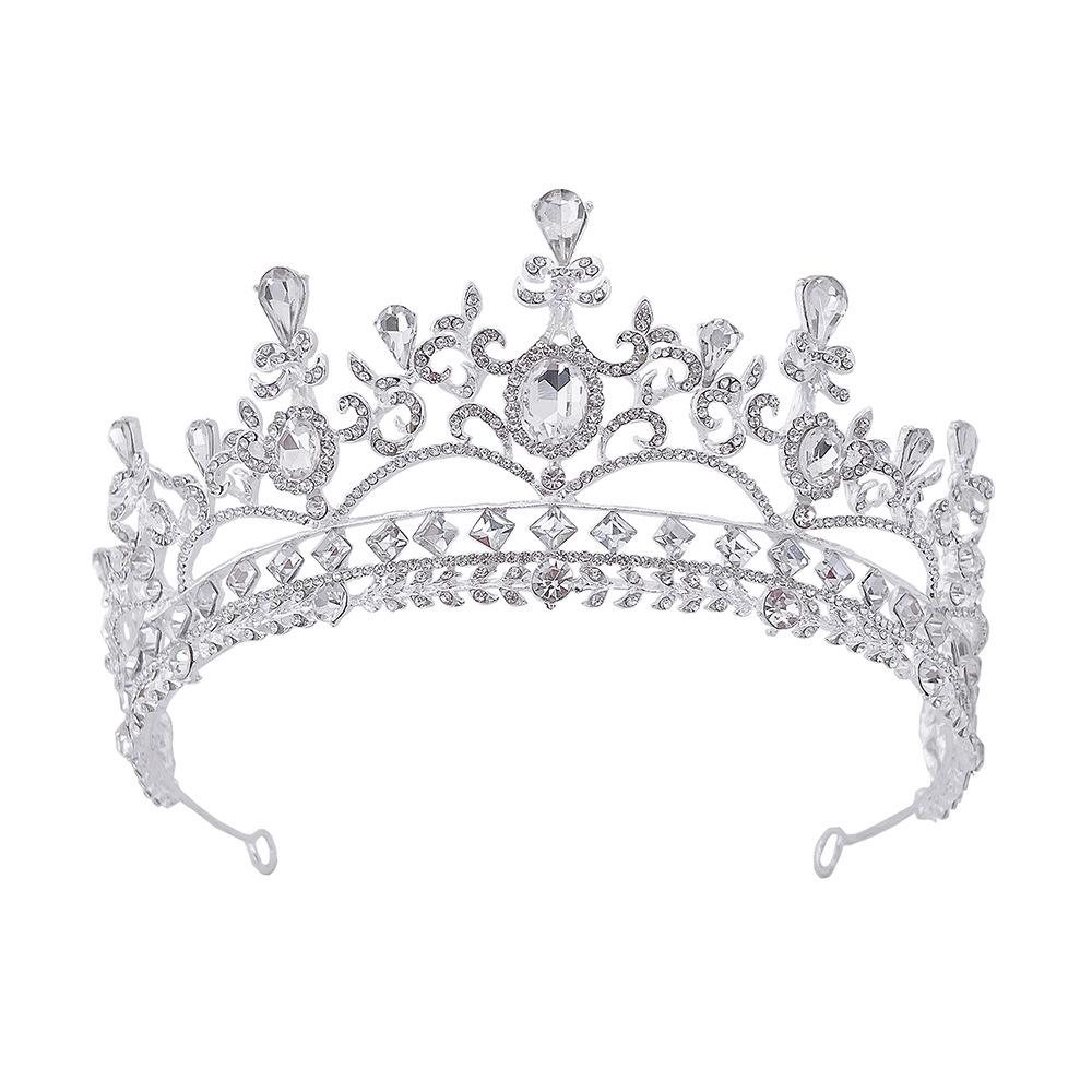 New Wedding Crown Headwear Bride's Grand Luxurious Rhinestone Wedding Dinner Wedding Style Crown