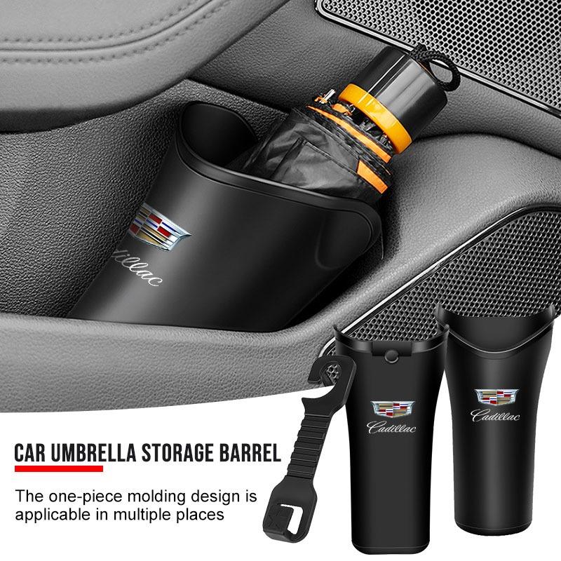 Multifunctional Car Storage Box Umbrella Organizer Bucket Waterproof For Cadillac CT5 CT6 CTS Seville ATS CT4 XTS Celestiq Ciel Escala SRX XT4 XT5 XT6