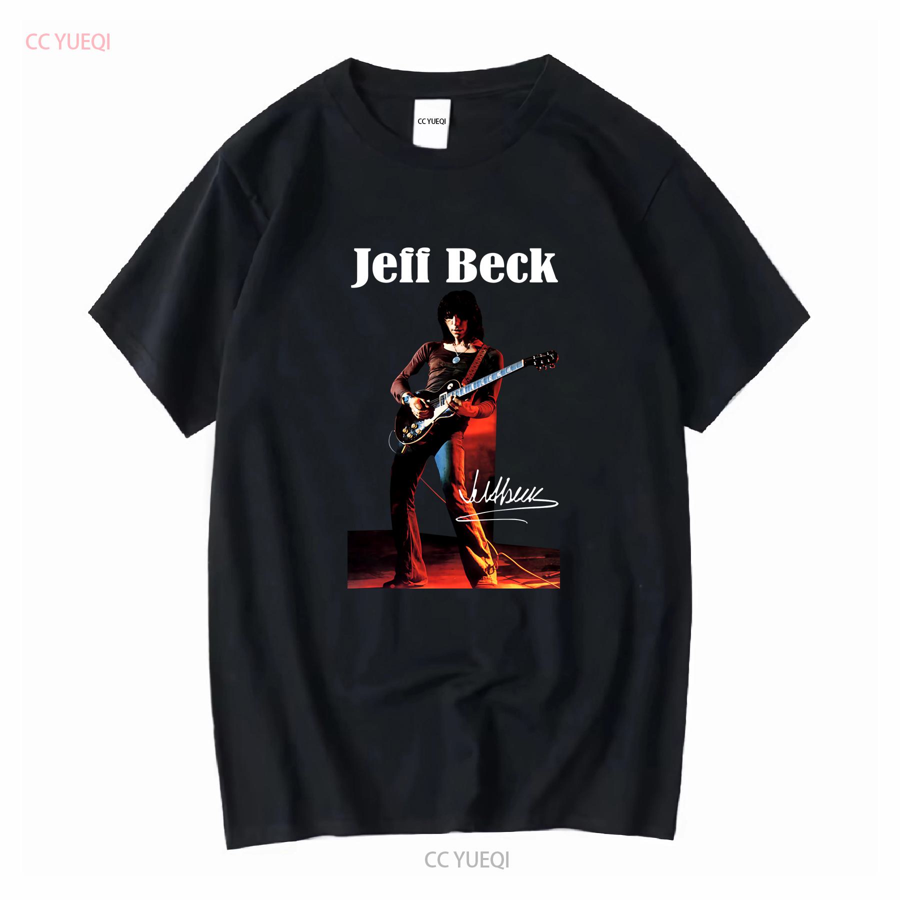 

Jeff Beck Guitar Singer men Black T Shirt S 3XL Q44258 vintage Washed homme streetwear Comfortable Slightly Versatile Stylish 4XL