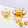 Amber Glass Dinnerware 6-Piece Set