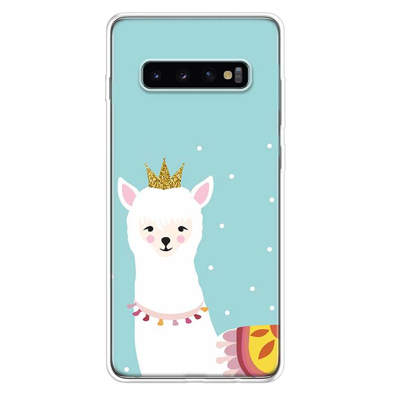 

Cute Animal lama Llama Phone Case For Samsung Galaxy S26 S25 Edge S24 S23 Ultra S22 Plus S21 S20 FE Soft TPU Back Cover Funda Ga Samsung S24 Ultra