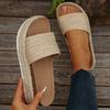Fashion Shevalues Women's New Weave Slippers 2025 Fashion Thick Bottom Beach Shoes Soft Comfort Summer Slides Lady Casual House Sandals
