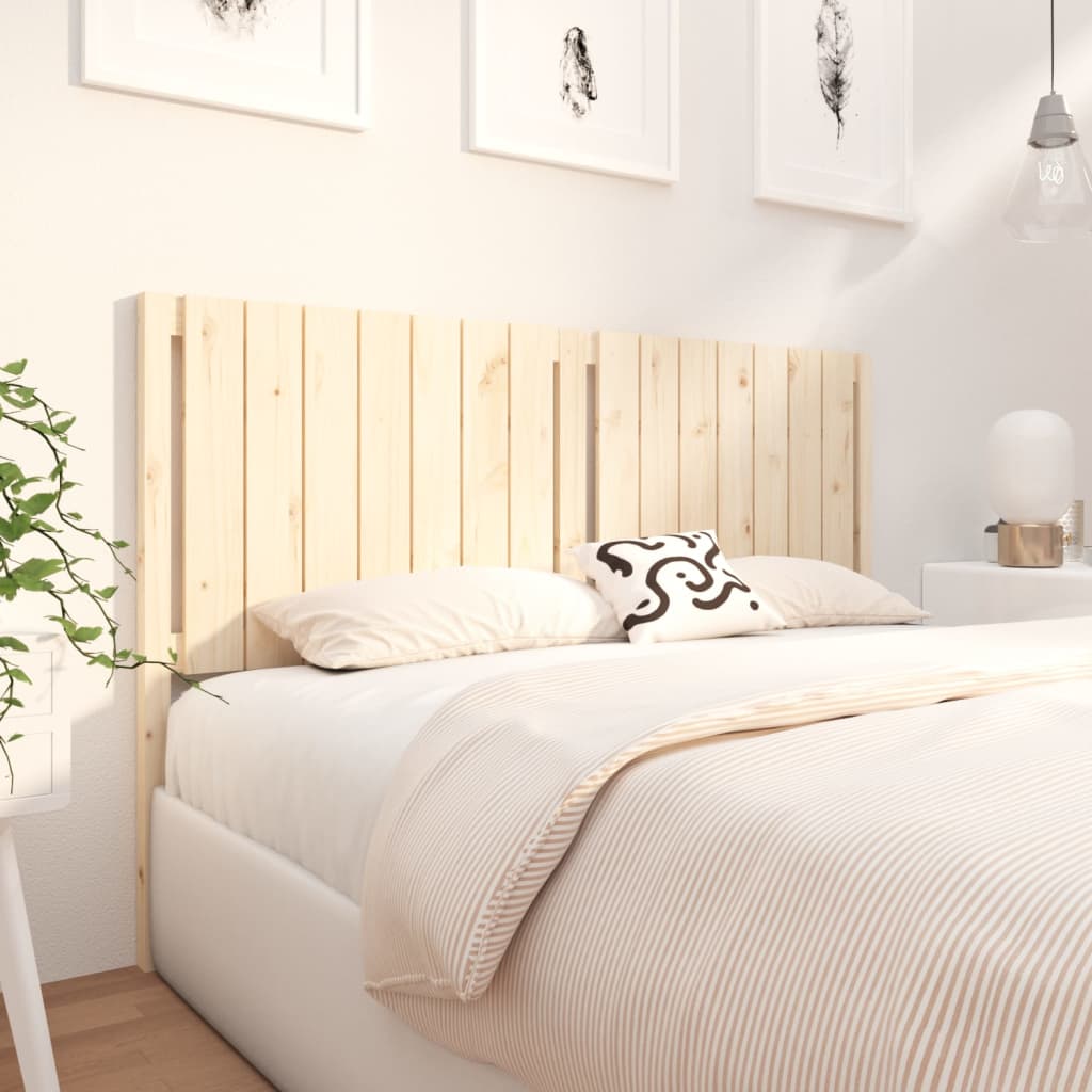 Headboard 165.5 X 4 X 100 Cm Solid Pine Wood