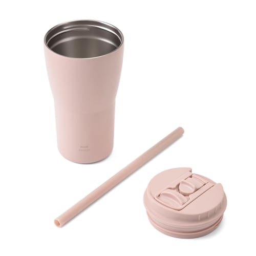 BRUNO 2-Way Straw Tumbler, Medium, 420ml, White, BHK322