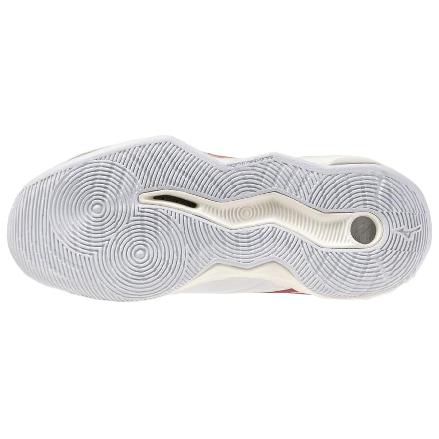 Mizuno Wave Momentum Pro Comfortable Durable Supportive Low-Top Volleyball Shoes Women sneaker White Red V1GC254073