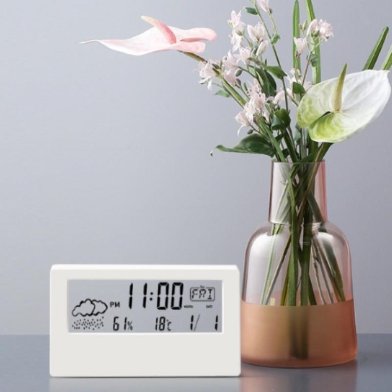 LED digitální teploměr vlhkoměr vnitřní multifunkční elektronické hodiny senzor vlhkosti meteostanice pro domácnost