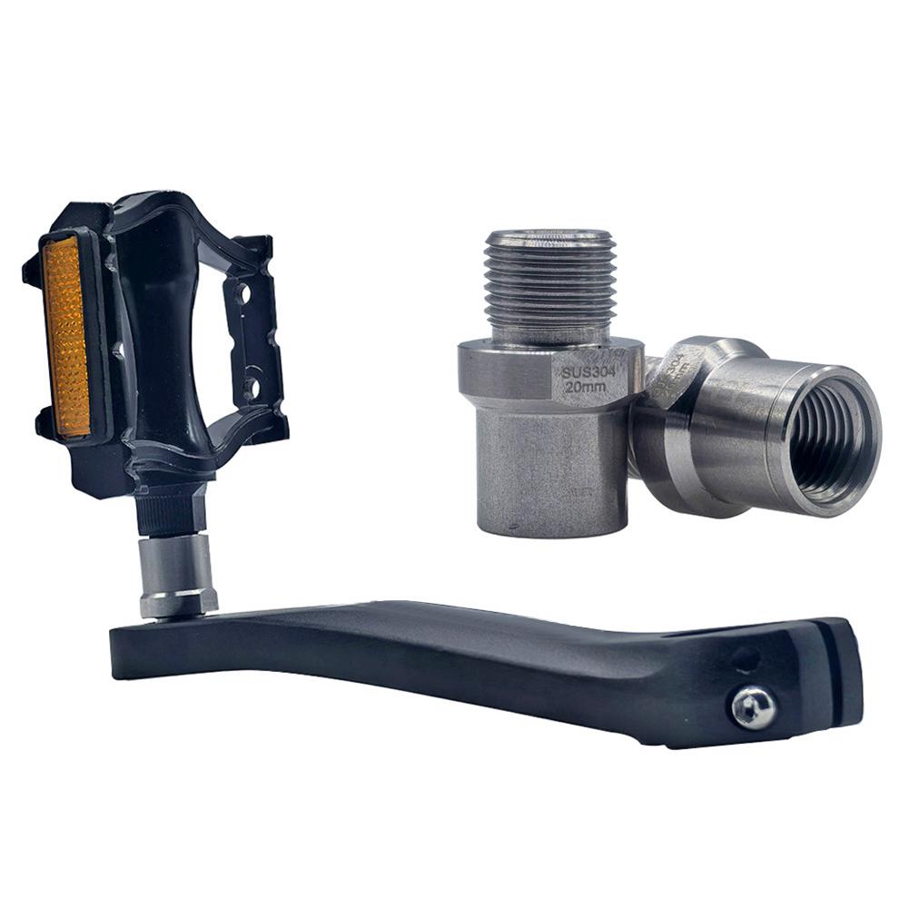 Bike Pedal Adapters Stainless Steel Pedal Adapter Fit 1/2 Inch Pedals And 9/16 Inch Cranks Cycling Accessories