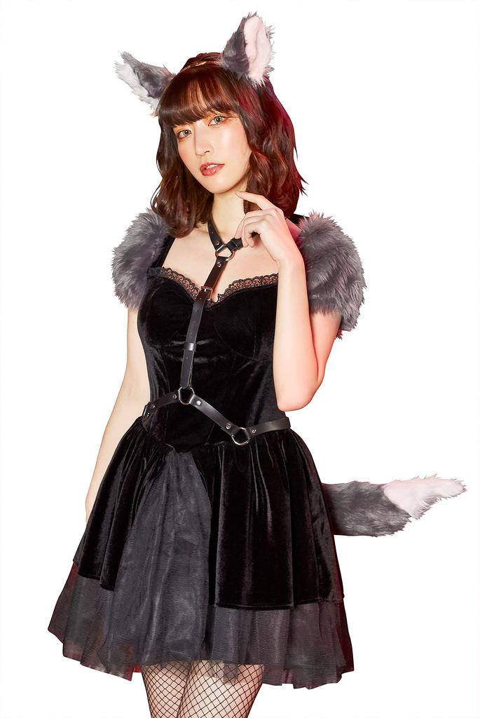 Clearstone Fantastic Villain Cosplay Halloween Wolf Gray Women's